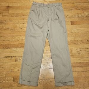 Vintage Banana Republic Smithfield Pleated Cuffed Chinos Men's Pants Size 34x34